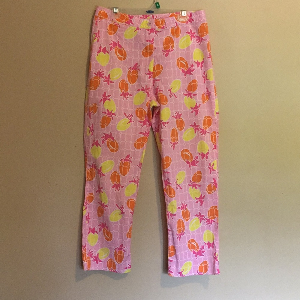 Lilly Pulitzer Pineapple Capri Pants